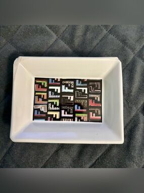 Fendi Monogram Ash Tray/Home Decor Tray